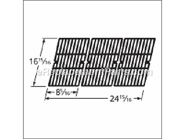 10518767-1-M-Aftermarket-66123-Gloss Cast Iron Cooking Grid
