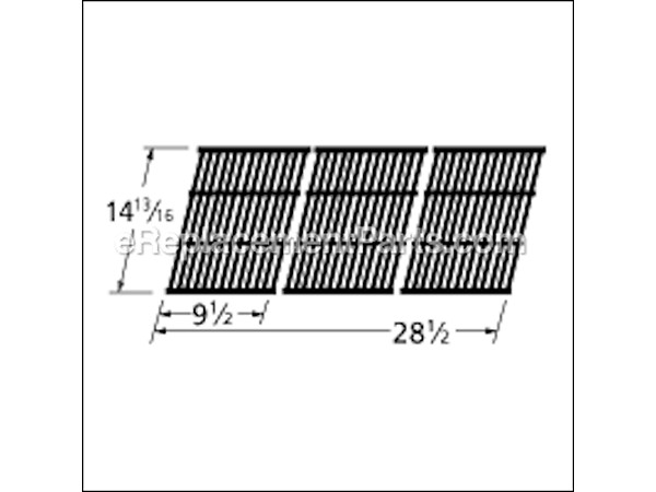 10518772-1-M-Aftermarket-67803-Gloss Cast Iron Cooking Grid