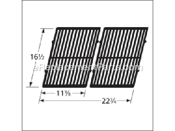 10518774-1-M-Aftermarket-68252-Gloss Cast Iron Cooking Grid