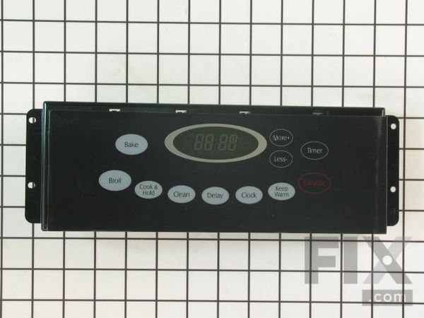 11742901-1-M-Whirlpool-WP5701M719-60-Electronic Clock Oven Control with Overlay - Black