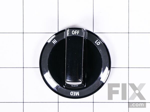 11744715-1-M-Whirlpool-WP7737P414-60-Knob - Black - Left Front and Right Rear