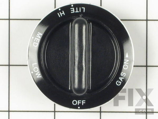 11757446-1-M-Whirlpool-WPY0302144-Gas Valve Knob (Black)