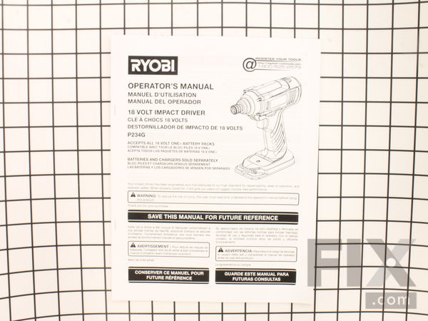 11861009-1-M-Ryobi-988000652-Operator&#39;S Manual