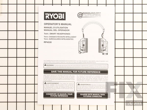 12090706-1-M-Ryobi-987000665-Operator&#39;s Manual RP4530
