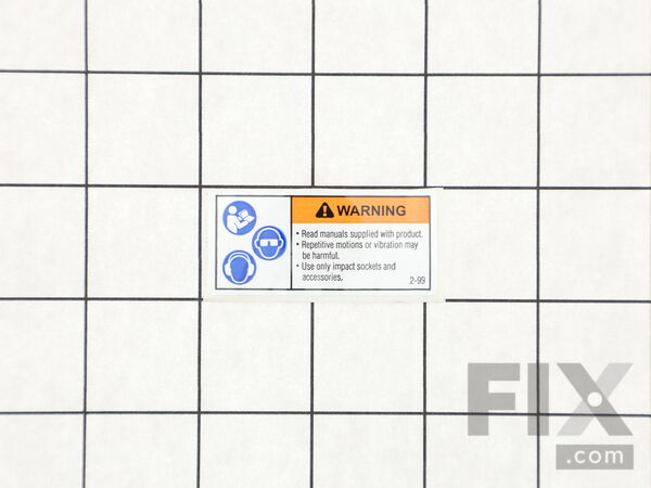 12097100-1-M-Ingersoll Rand-WARNING-2-99-Label