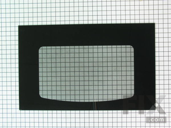 1481664-1-M-GE-WB57K10109        -Exterior Oven Door Glass - Black
