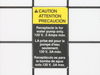 Caution Label – Part Number: 080009002908