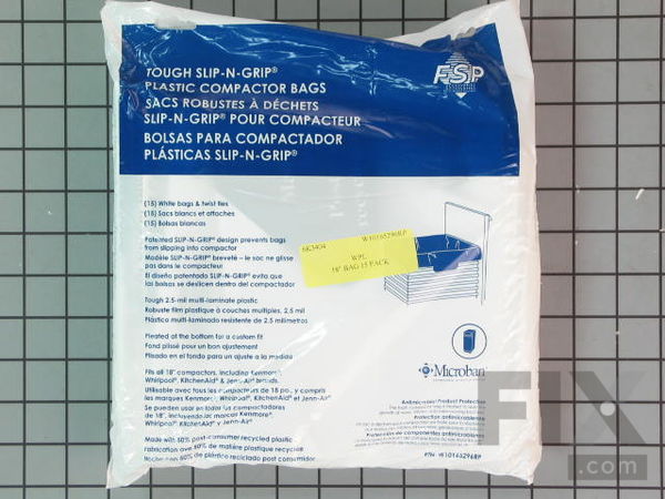 1964581-1-M-Whirlpool-W10165296RP-18" Trash Compactor Bags - 15 Pack