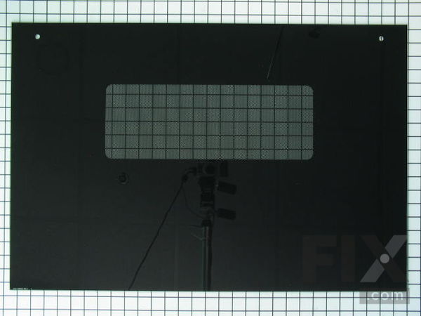 253236-1-M-GE-WB57T10110        -Outer Oven Door Glass - Black