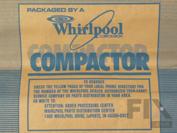 382653-1-M-Whirlpool-675186            -15" Paper Compactor Bags - 12 Pack