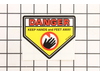 DECAL, Danger, Cut Finger – Part Number: 7013010SM