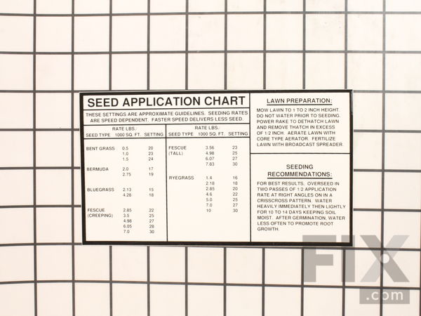 9875598-1-M-Classen-100138-Decal &#34;Seed Charts&#34;