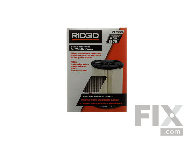 Ridgid Vacuum Filter, Standard VF4000