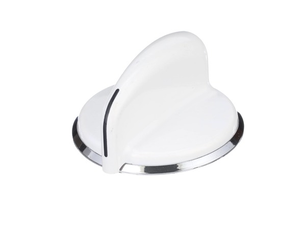9493075-1-S-GE-WE01X20378-Control Knob and Clip - White 360 view